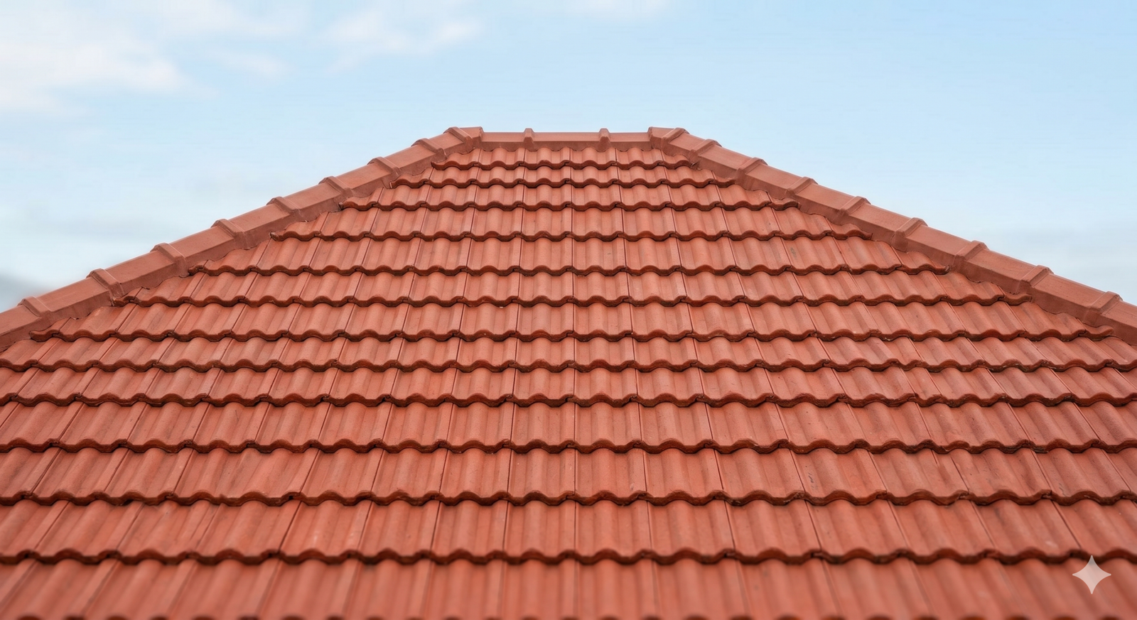 Tiled roof being inspected in the Mackay region